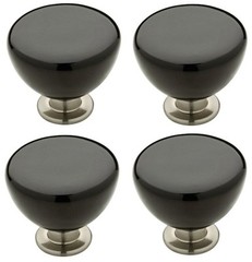 4 Threshold Jessina Knobs Black Ceramic No. 00010401223 (Total 1 Pack Of 4 Knob)