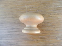14 New Distressed Light Brown Maple Wood Round Knob~Furn/Cabine Hardware~#700-78