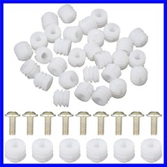 30 Set Furniture Fasteners, Plastic Hinge Dowel Inserts with Stainless Steel …