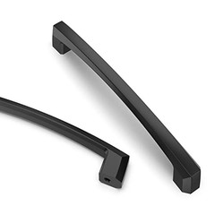 5 Inch(128mm) Kitchen Cabinet 5″ Hole Center(128mm) Matte Black 10 Pack