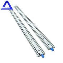 1 Pair With Lock Heavy Duty Drawer Slides 60 Inch 500 Lbs Extension Rails Rail