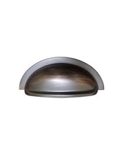 Oil Rubbed Bronze Cabinet Drawer Dresser Bin Cup Pull Handles CC 3″