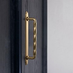 5 Inch(128mm) Zinc Alloy Cabinet Pull Handles with Stepped Edge Backplate, Ch…
