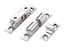 10 PCS 70mm Nickel Plated Dual Ball Roller Cabinet Door Catch Latch Hardware