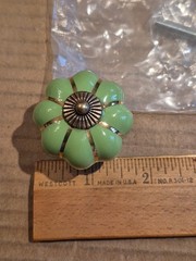 LOT OF 5 GREEN PUMPKIN SHAPED PULLS