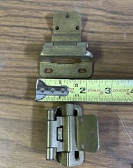 Set Of 2 Amerock CM7565-BB Cabinet Hinge Self Closing 3/8″ Inset Burnished Brass