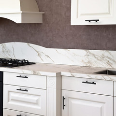 10 Pack 5 Inch Length Kitchen Cabinet Handles with 3 Inch Hole Center Matte Blac