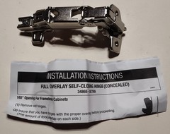 ULTRA Hardware Box of 10 HNG CONCEALED 34865 Cabinet Soft Hinges Self Closing