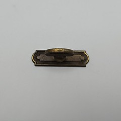 Vintage KBC Keller Brass Co Key w/ Back Plate Brass Door Drawer Pulls – Lot of 6
