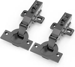 50 PCS Soft Close 105° Black Concealed Hinges for Cabinets & Wardrobes
