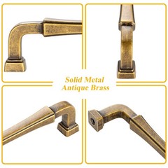 10 Pack 6-1/4 Inch Antique Brass Cabinet Pulls Vintage Brass Cabinet Handles …