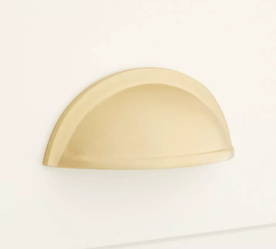 Signature Hardware 3″ Barrus Brass Cup Pull – Satin Brass
