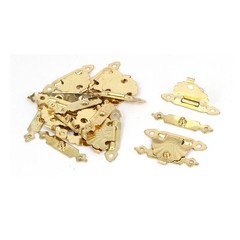 Jewelry Box Case Latches Hasp Catch Lock Gold Tone 38x24x3mm 10pcs