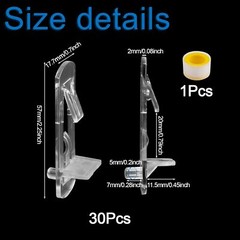 30 Pack Shelf Support Peg, Clear Plastic Cabinet Shelf Pins, Self 5mm*20mm