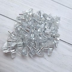 1/8 Inch 3mm Clear Shelf Support Pegs Plastic Cabinet Shelf Supports Pins Rep…