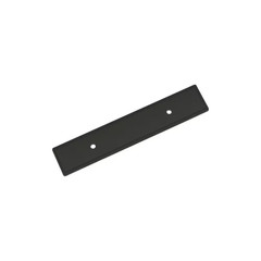 Thoreau 3 In. Center-To-Center Rectangle Matte Black Pull Cabinet Backplate