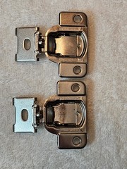 NEW 2pack Amerock cabinet compact hinge F-2802-5A 1/2″ overlay face frame