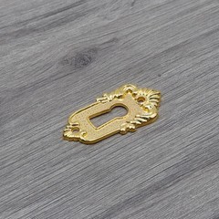 10 Pcs Gold Keyhole Zinc Alloy Keyhole Cover 1-4/5″L x 1″W Keyhole Plate for Ca