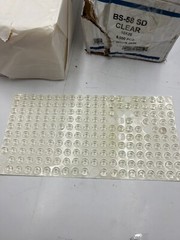 (Box of 5,000) BS-58 SD Clear Round Adhesive Silica Gel Stopper For Door Cabinet
