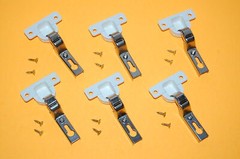 6 Mini Euro 26mm Concealed Inset Self Closing Hinges: Kitchen Cupboard Wardrobe