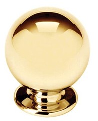 Alno A1032-PB/NL 1″ Knob Unlacquered Brass