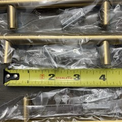 Lot Of 16 -6” Gold Tone Tbar Drawer Pull Kitchen Bathroom Cabinet Pulls Sealed