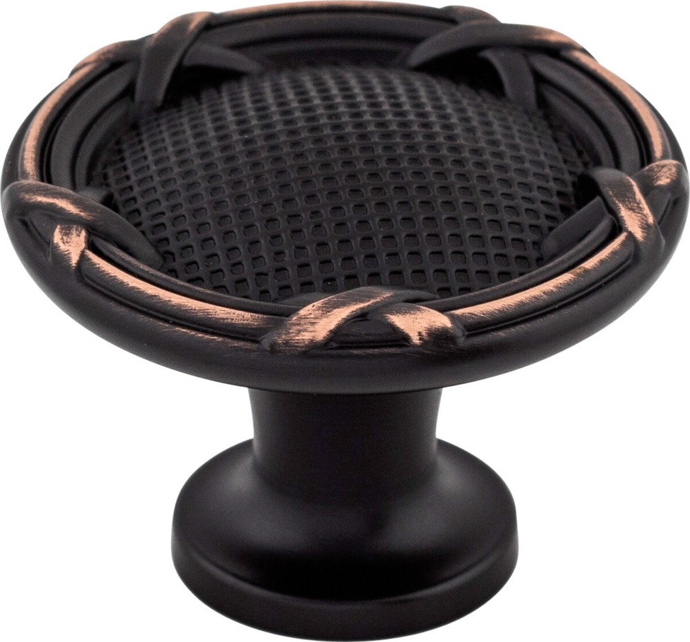 Top Knobs M1647 Ribbon & Reed Knob 1 1/4″ Tuscan Bronze