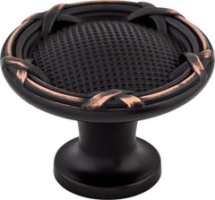 Top Knobs M1647 Ribbon & Reed Knob 1 1/4″ Tuscan Bronze
