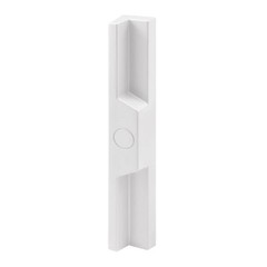 C 1113 White Diecast Outside Sliding Patio Door Pull single Pack