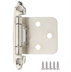 NIP 20 Pack 10 Pair 3/8″ Inset Cabinet Hinges, Satin Nickel, Self Closing