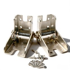 2 PCS Heavy Duty SelfLocking Folding Table Leg Brackets 150KG Steel Hinges