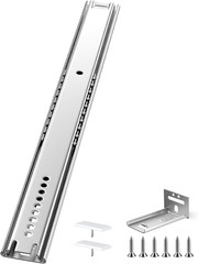 4 Pcs 16 Inch Center Mount Drawer Slides, Heavy Duty Bottom Mount Drawer Slides