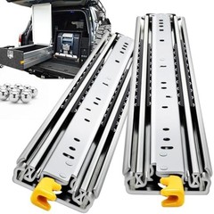YENUO Locking Heavy Duty Drawer Slides Full Extension 12–60 Inch 500 LB | Sid…