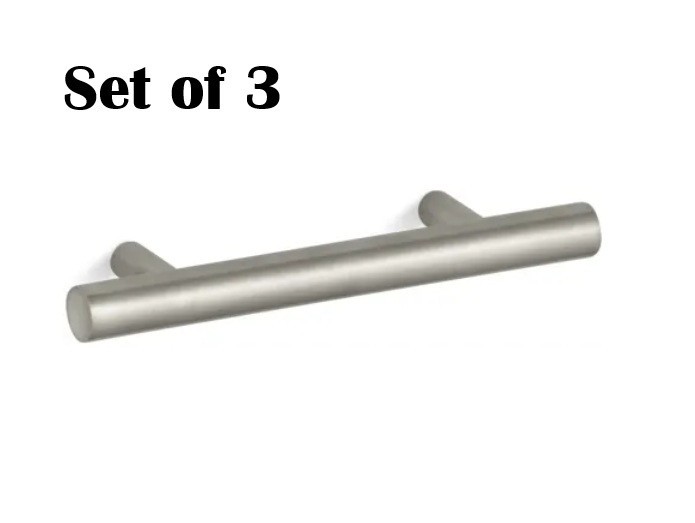 Kohler Purist 3 In C to C Bar Cabinet Pull K-14485-BN Brushed Nickel Set of 3