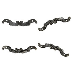 Runseaway 12PCS Antique Bronze Decorative Arch 3″ x 0.6″,