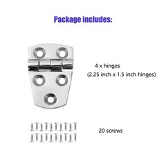 ODYSUNRAL Marine Boat Hatch Hinges 2.25×1.5 inch 57x38mm 316 Stainless Steel 4