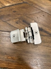 Kitchen Face Mount hinges tilt Inset Cabinet Door Satin Nickle Lot of 12