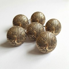 Set of 6 Brass Knobs Kitchen Cabinet Pull knobs | Modern Drawer Knobs Brass …