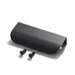 4 PCS Black Finger Edge Pulls For Cabinets Hidden Drawer Aluminum 80mm