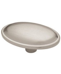[5X] Brushed Satin Nickel 1 3/4″ x 1 1/16″ Oval Drawer Cabinet Knobs P30045V-BSN