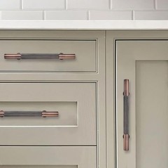 10 Pack 3 Inch76mm Drawer Handles Knurled Brushed Antique Copper Cabinet Pull
