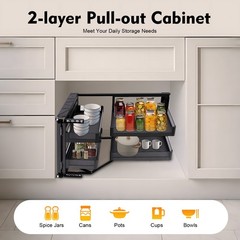 14″ Blind Corner Pull Out, Universal Mount Right or Left, Soft Close, New In Box