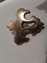 Decorative Drawer faux keyway brass dresser hardware