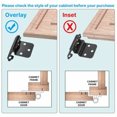 Lot Kitchen Cabinet Hinges Overlay Self Closing Face Mount Cupboard Door Hinge