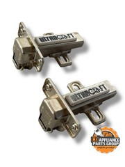 2 BLUM CABINET HINGES 5/8” Overlay (84.355-01B) w/ Clip-On Plate (175L810-01)