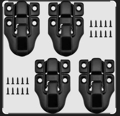 4 Pack ZIUZI Small Hasp Latches for Wooden Boxes Toggle Tool Box Buckle Latch