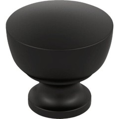 (20)-Amerock Chalice 1.25 In. Dia. Round Matte Black Cabinet Knob BP37022MB