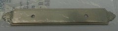 Period Brass FKI Hardware A410 Backplate Satin Nickel 3″ CTC New Old Stock 94F