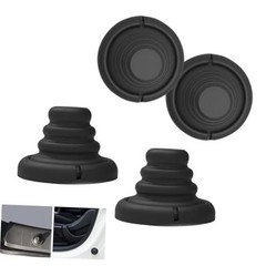 4PCS Car Door Shock Absorber, Silicone Doors Anti-Collision Cushion Pads, black