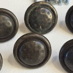 Lot of 8 Hickory Hardware 1-3/8 Inch Mushroom Cabinet Knobs *READ*